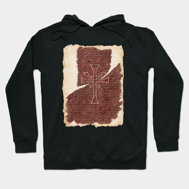 The Grail Tablet Hoodie by Buff Geeks Art